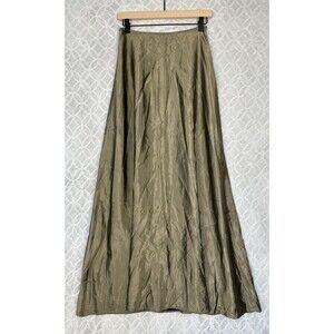 Scott McClintock Millennium 2000 Maxi Skirt Womens 6 Metallic Gold Party Grunge